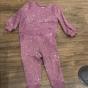 OshKosh B'gosh Mauve Floral Toddler Outfit